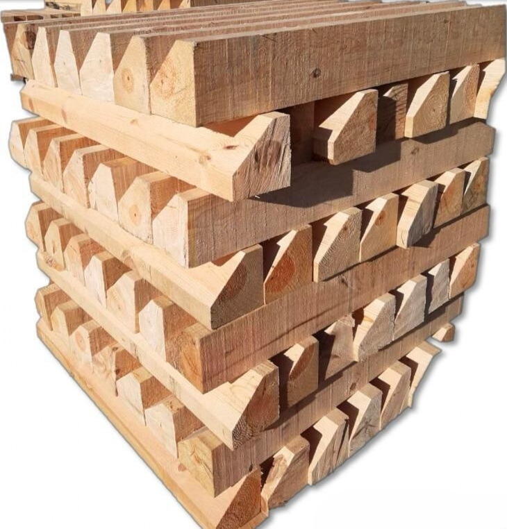 Barrotes biselados para cargar rollos de acero